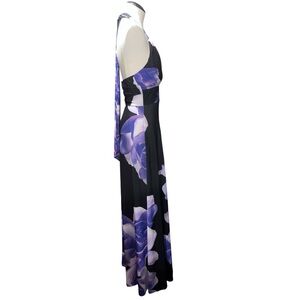 Venus Y2K halter maxi dress size small empire waist floral whimsical whimsigoth